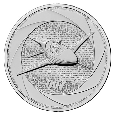 2025 1oz Silver Coin - James Bond of the 1980’s